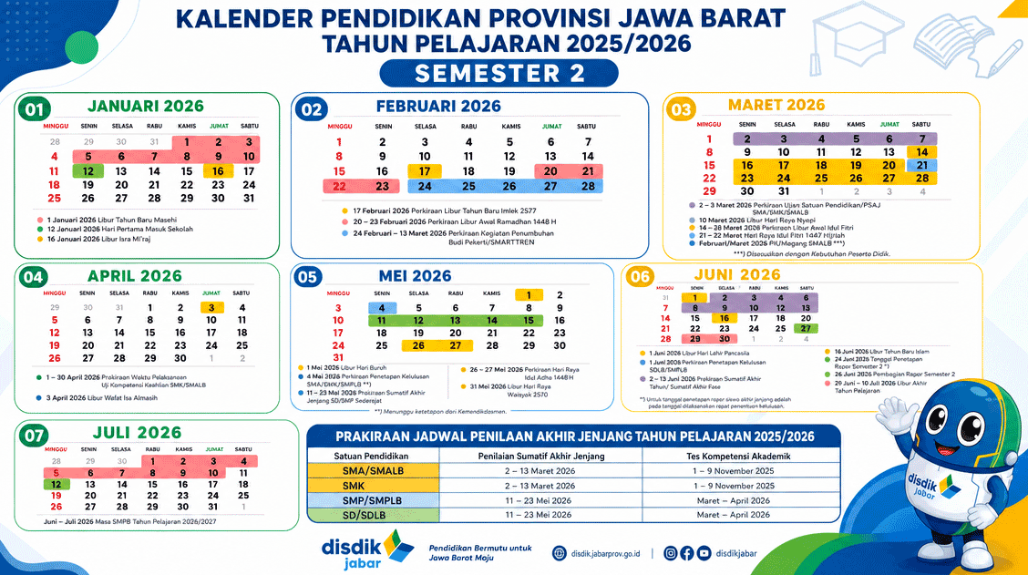 Kalender Akademik Dinas Pendidikan Provinsi Jawa Barat